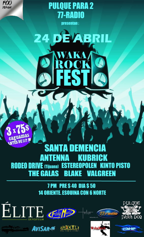 wakarock fest flyer