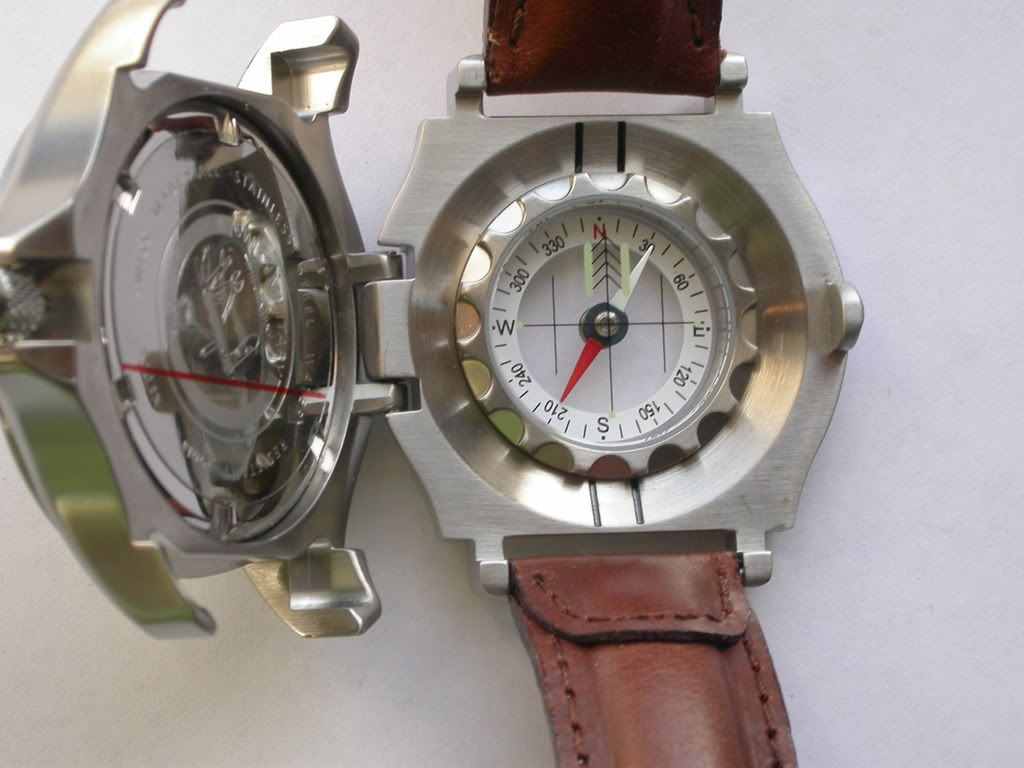 wenger watch with analog compass