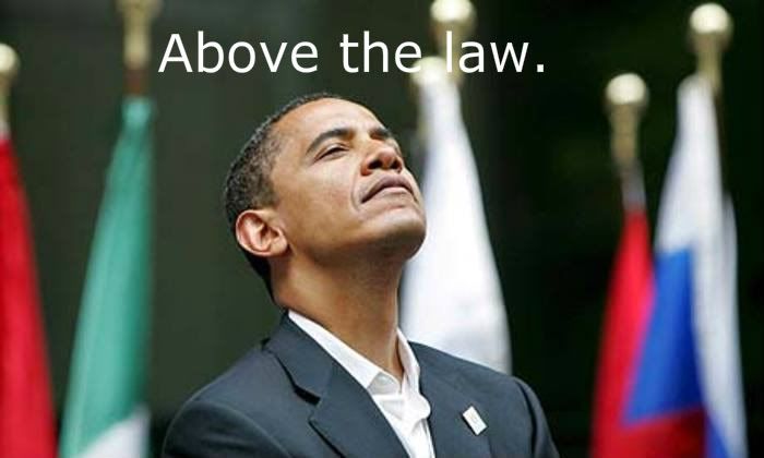 Obama arrogant photo: Obama above the law. Arrogant-Obama-1.jpg