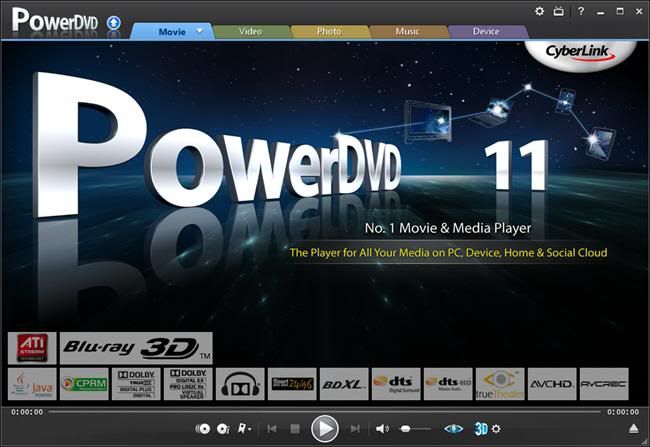 CyberLink PowerDVD Ultra 11.0.1620.