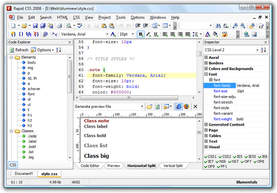Blumentals Rapid CSS v10.0.2.118