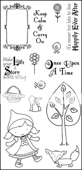 Darcies POL47 Once Upon A Time 14 Clear Stamps NEW  