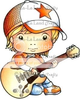 La La Land Crafts 5073  Lil Rocker Luka 1 Rubber Stamp NEW  