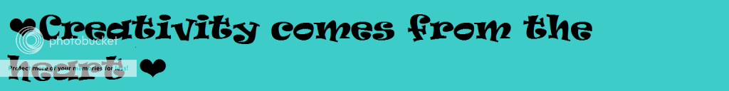 ❤Creativity comes from the heart❤ banner