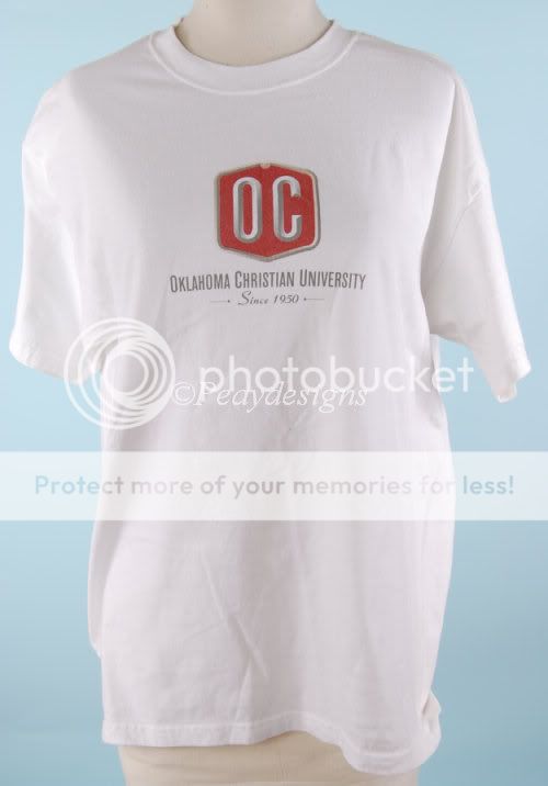 oklahoma christian university tshirt size adult large description up 